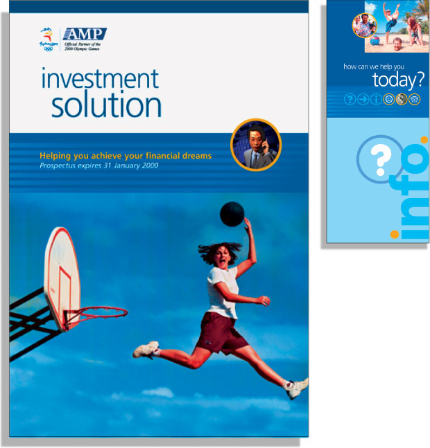 AMP Financial Services print collateral